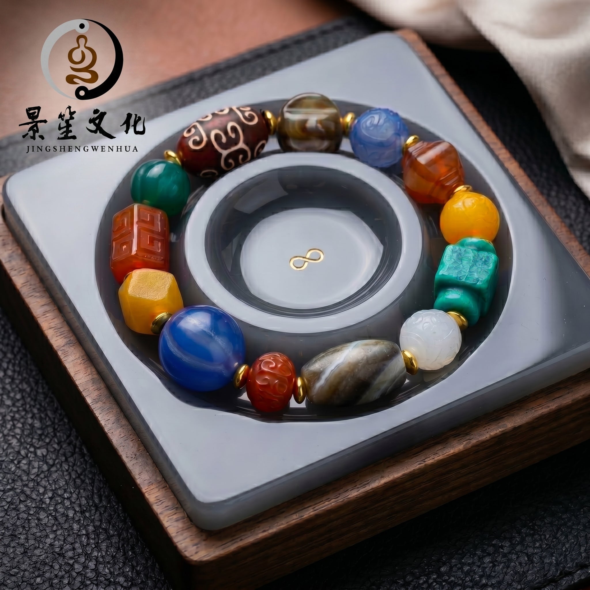 藏式多宝古珠手串